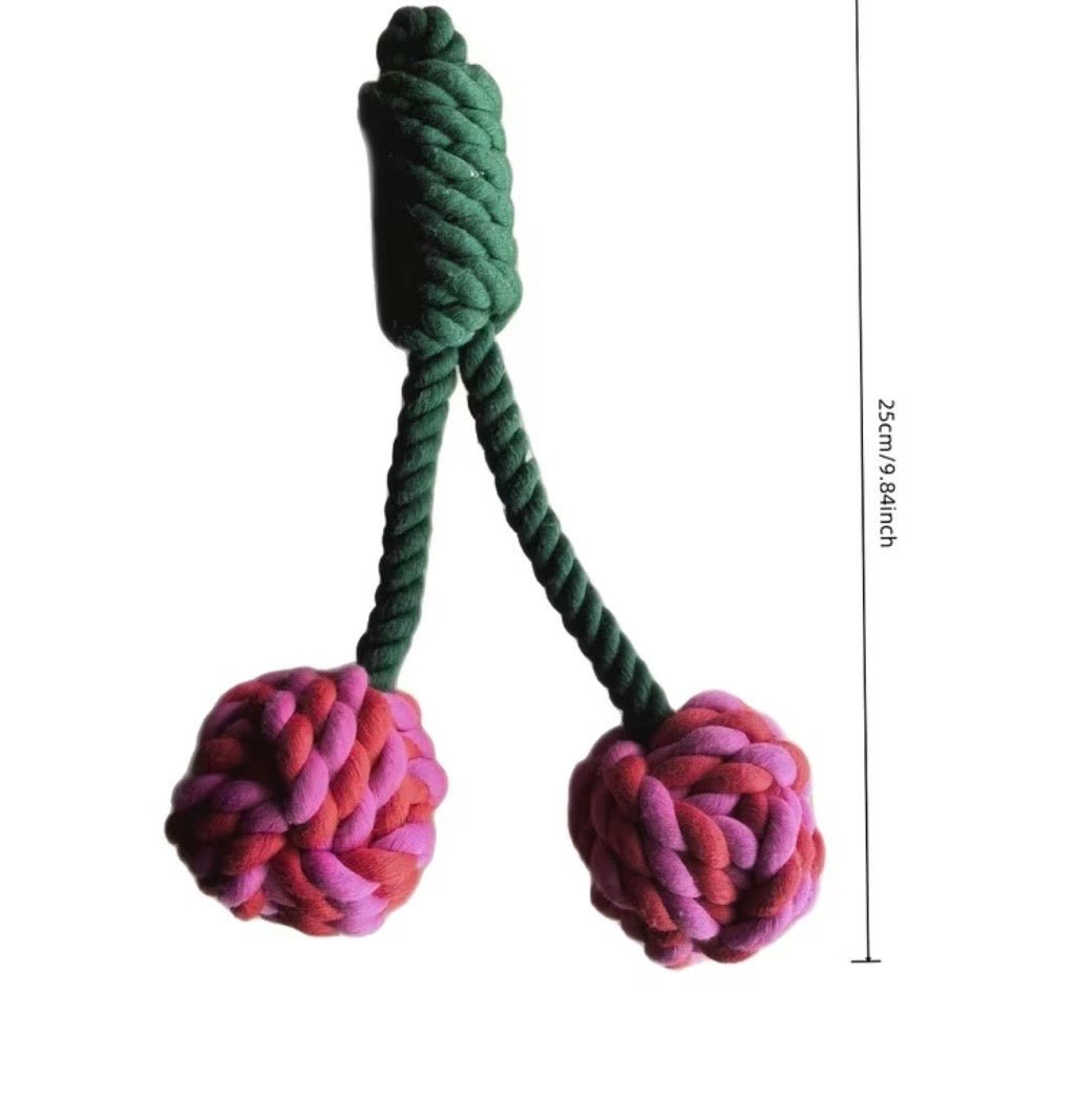 Cherry dog toy