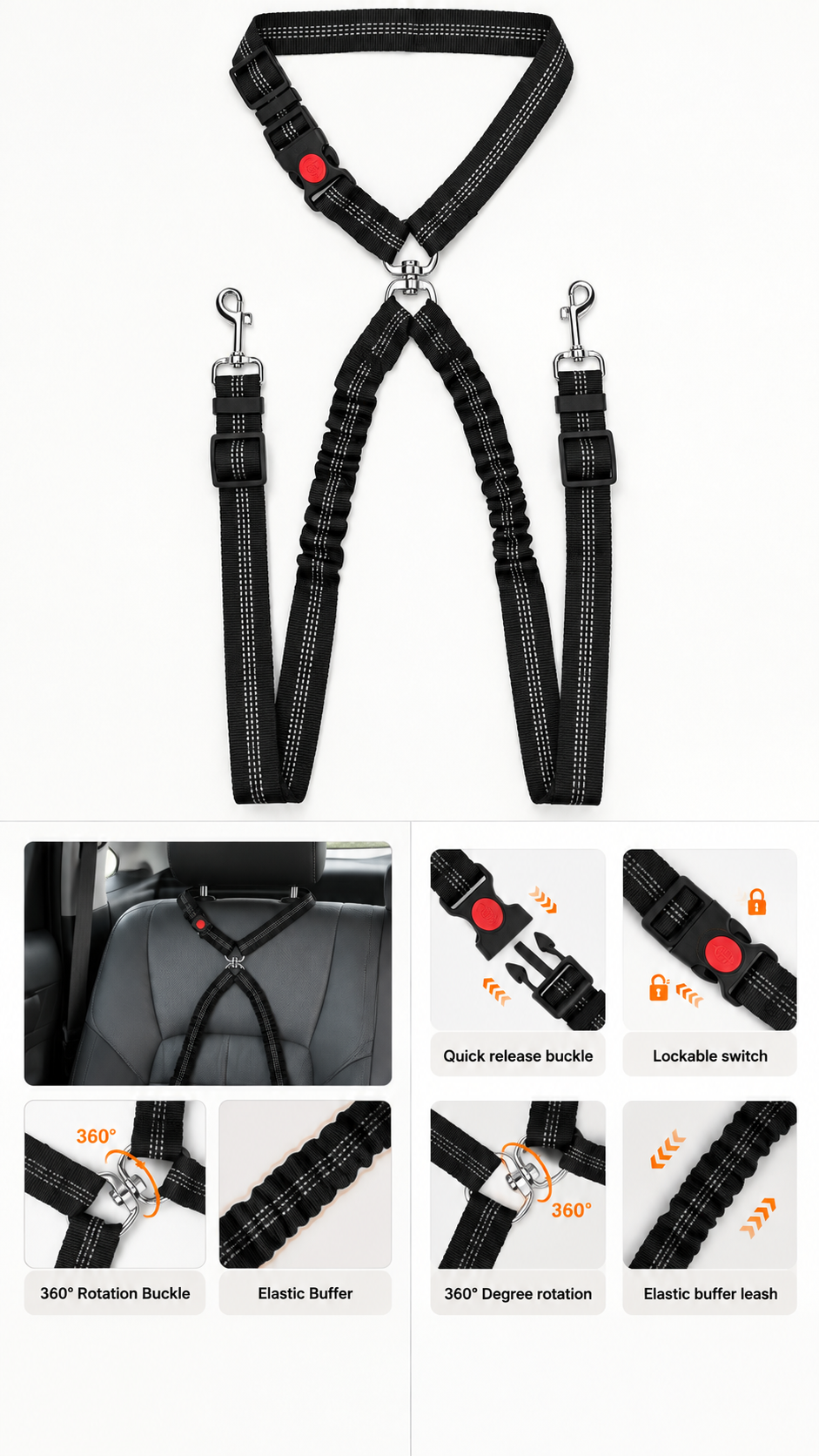 Double dog harness